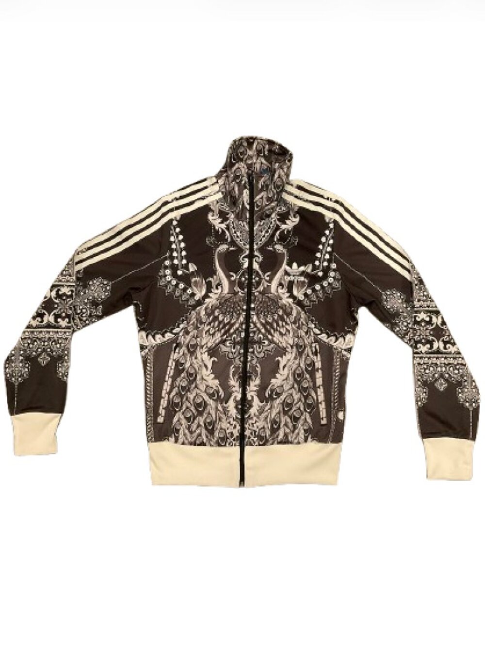 RARE Adidas Originals all-over peacock & paisley print track jacket